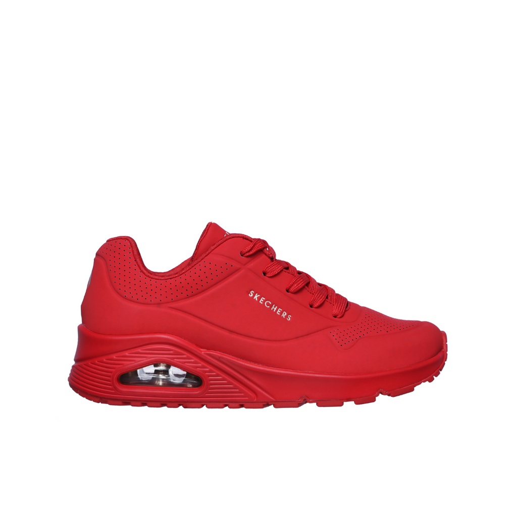 Skechers Uno Stand on Air Rojo Tenis Dama 73690RED