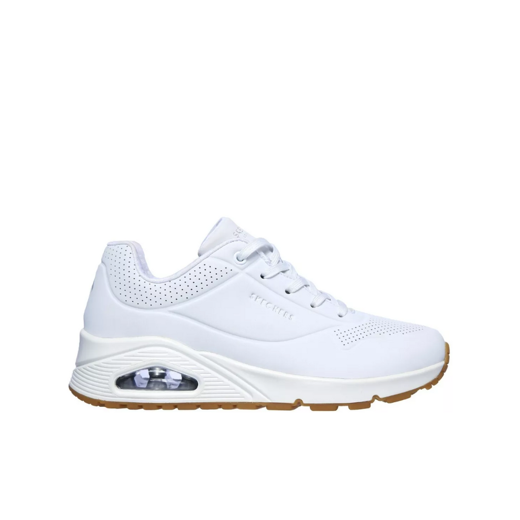 Skechers Uno Stand on Air Blanco Tenis Dama 73690WHT