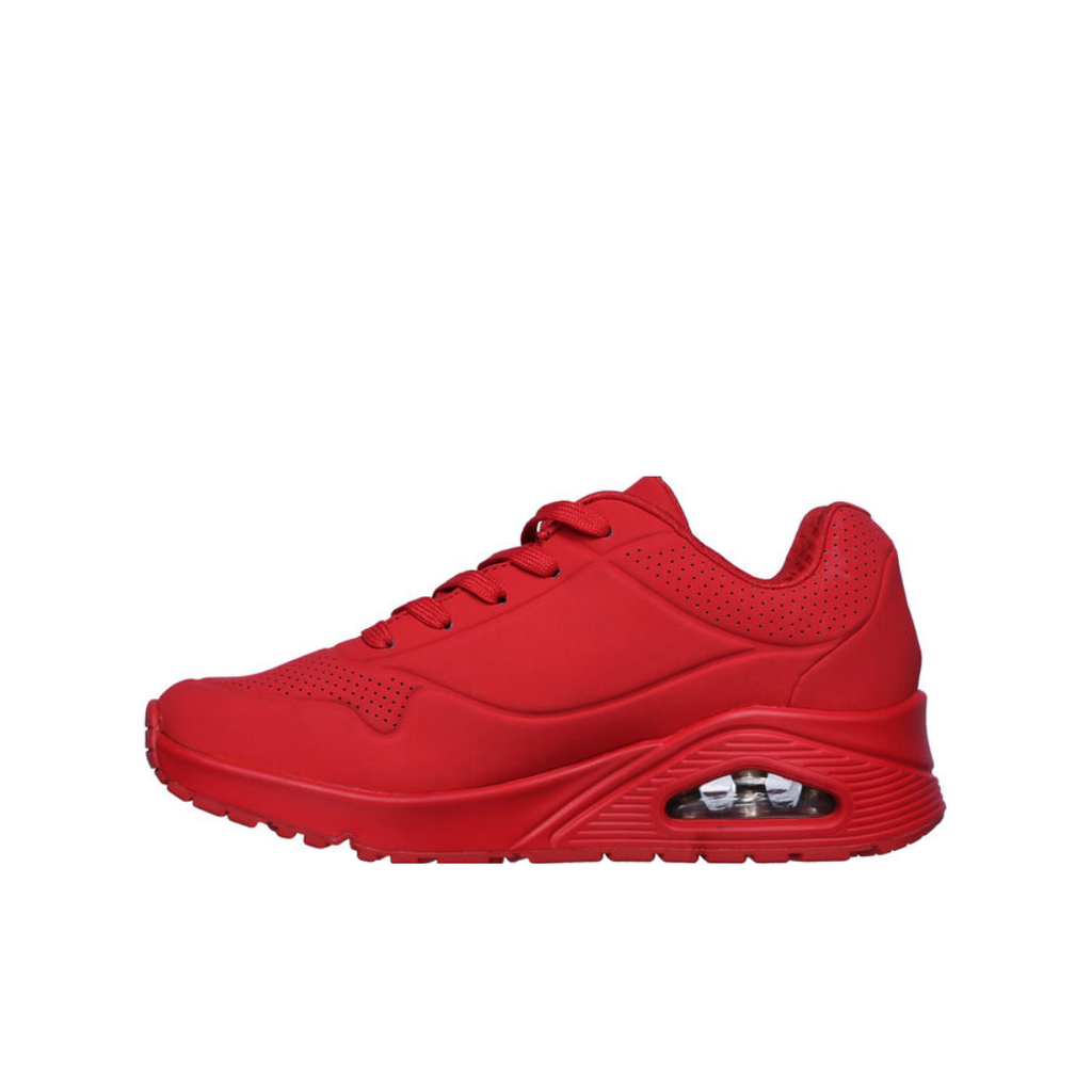 Skechers Uno Stand on Air Rojo Tenis Dama 73690RED