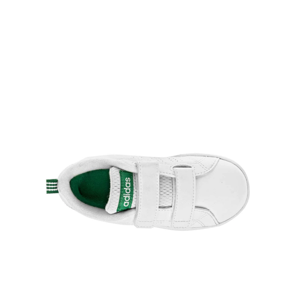 Adidas Tenis VS Clean Blanco-Verde Infantil  AW4889